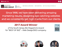 Tablet Screenshot of creativewebgroup.net